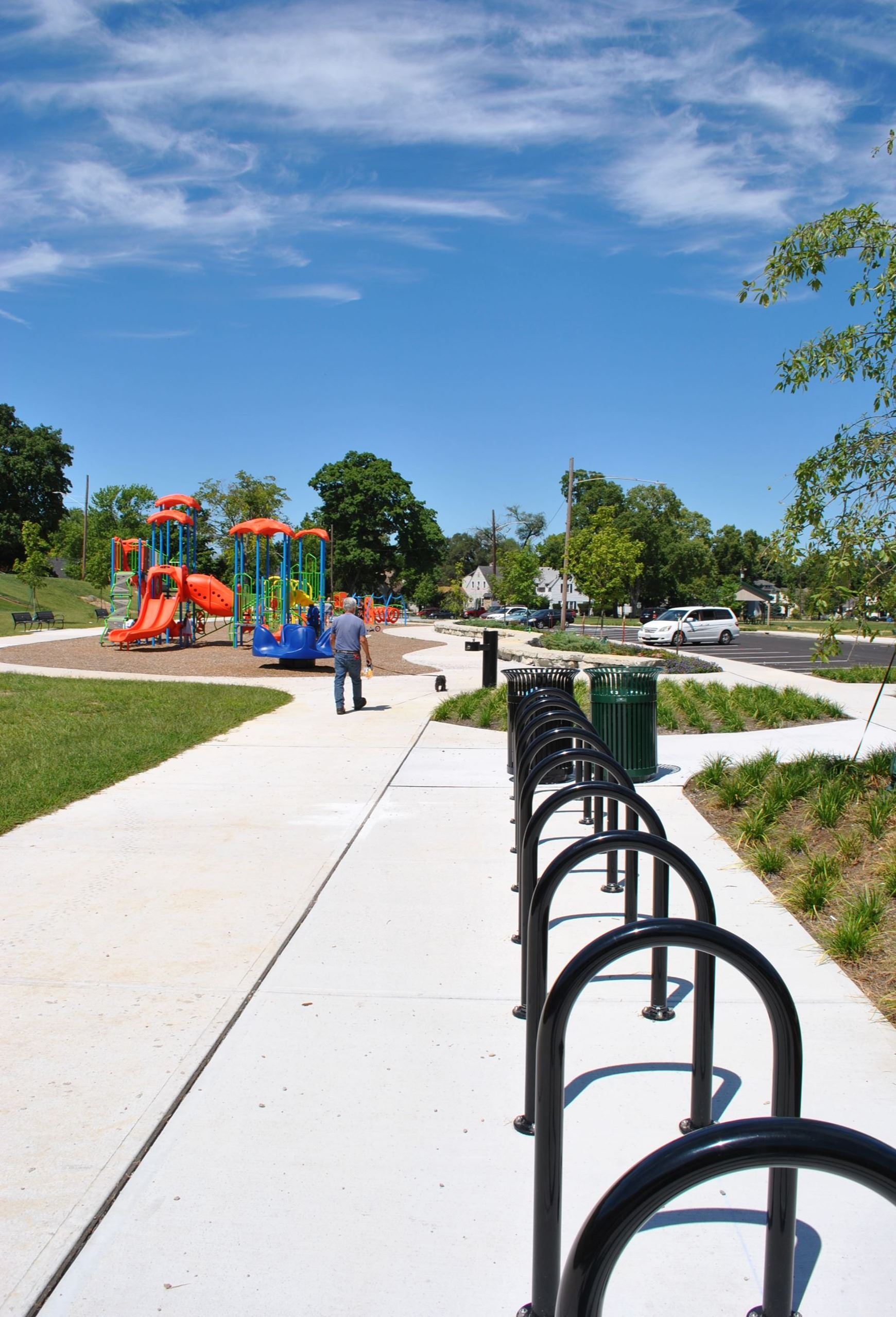 Sunset Park Bike Racks and Playground, Middletown