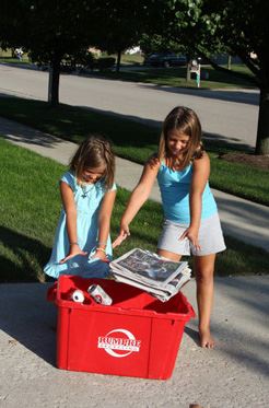 Two Kids Recycling