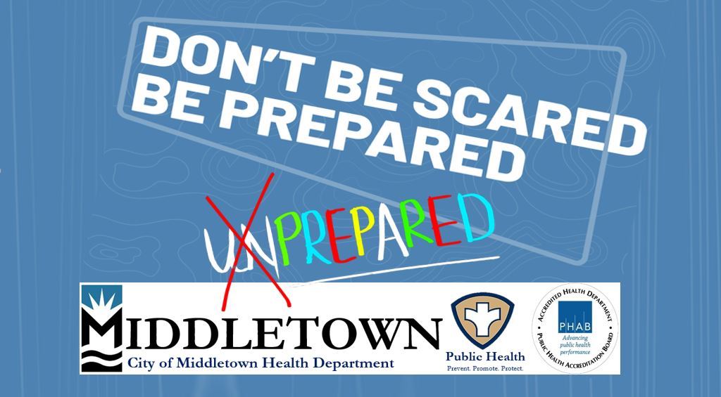 dont be scared be prepared banner